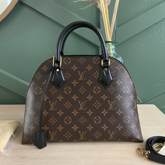 ‼️FIRM‼️Mint Louis Vuitton Alma BNB Monogram Black Tote Crossbody FL1176